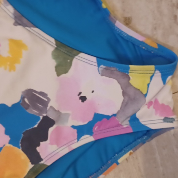 NWT Niptuck Swim Blue Floral Bikini Bottoms - Picture 2 of 8